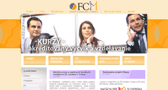 Desktop Screenshot of fcm.sk